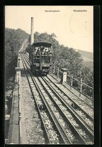 AK Wiesbaden, Ansicht der Nerobergbahn