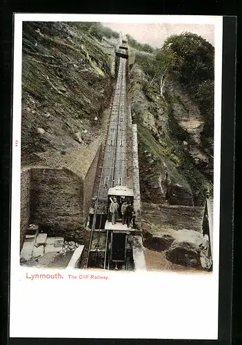 AK Lynmouth, The Cliff Railway, Bergbahn