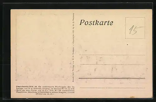 Künstler-AK Diefenbach: Per spera as astra, Teilbild 25