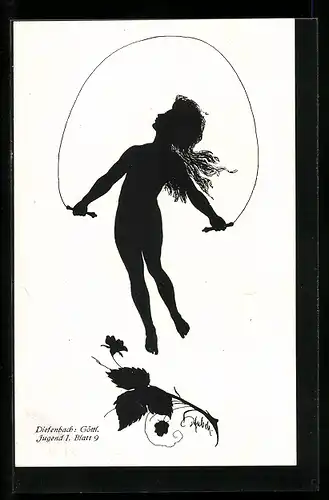Künstler-AK Diefenbach: Schattenbild Göttliche Jugend 1, Blatt 9