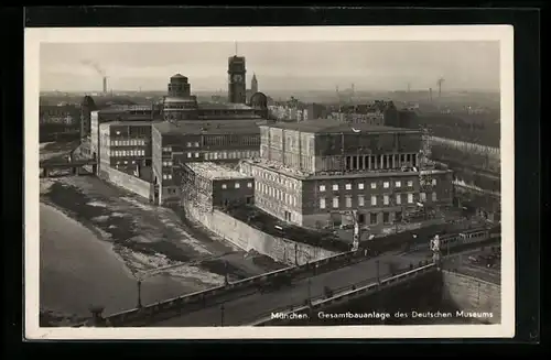 AK München, Gesamtbauanlage des Deutschen Museums