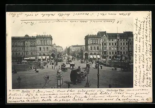AK Berlin-Kreuzberg, am Halleschen Tor