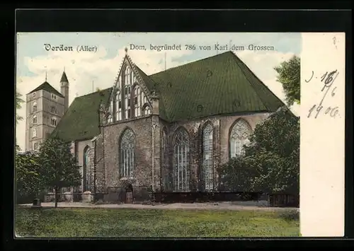 AK Verden /Aller, Blick auf den Dom