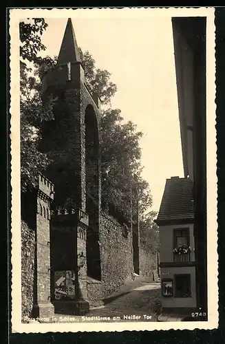 AK Patschkau, Stadttürme am Neisser Tor