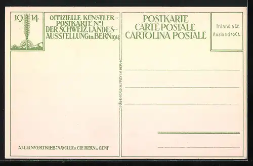AK Bern, Landes-Ausstellung 1914, Gottwilche