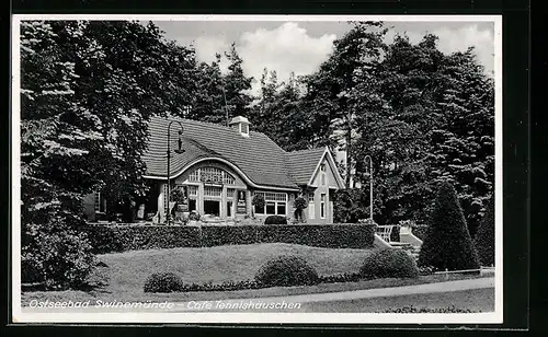 AK Swinemünde, Cafe Tennishäuschen