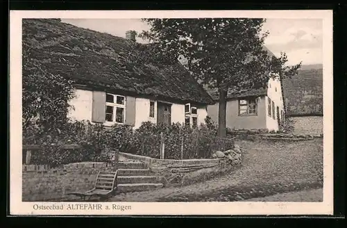 AK Altefähr a. Rügen, Gebäude im Ostseebad