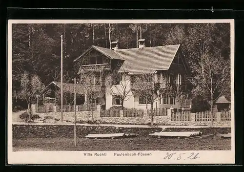 AK Faulenbach-Füssen, Villa Ruchti