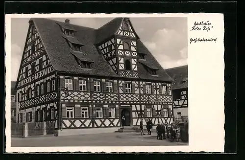AK Grosshabersdorf, Gasthaus Rotes Ross von Fritz Lang