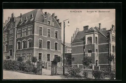 AK Kirchen, Schule mit Badeanstalt