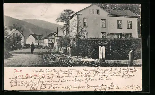 AK Kircherhütte, Ortsansicht, Bahnstation