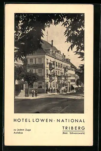 AK Triberg i. Bad. Schwarzwald, Hotel Löwen-National