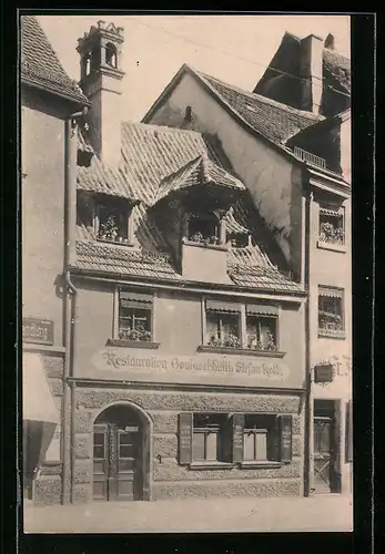 AK Nürnberg, Bier- und Wein-Restaurant Goulaschhüttn, Bes.: Stephan Kolb, Färberstrasse 31