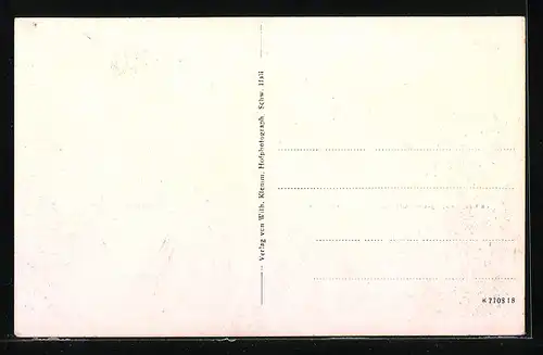 AK Lorenzenzimmern, Spezereihandlung Karl Schwarz, Pfarrhaus, Schulhaus, Ortsansicht