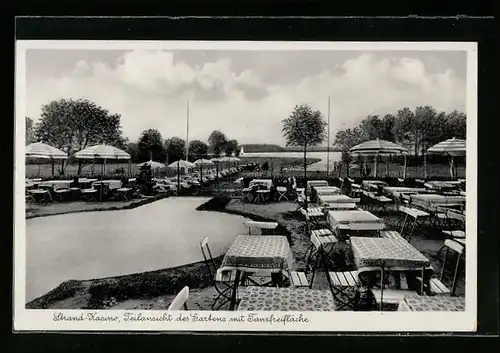 AK Colberg, Strand-Kasino, Teilansicht des Gartens mit Tanzfreifläche