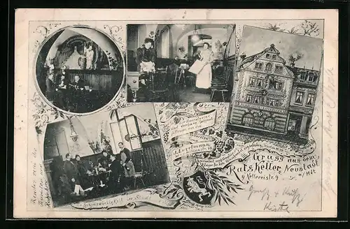 AK Neustadt a. Hdt., Gasthaus Ratskeller, Kellereistrasse 9