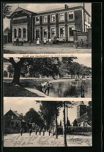 AK Sputendorf b. Gross-Beeren, Gasthof zu den drei Kronen