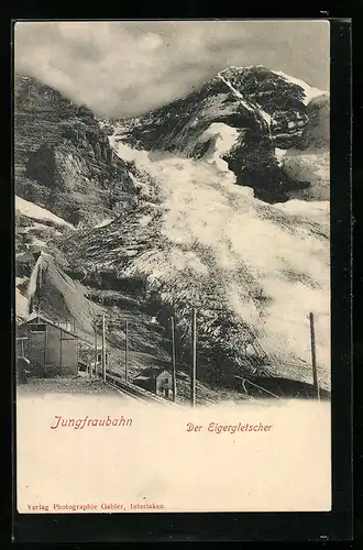 AK Jungfraubahn, Der Eigergletscher, Bergbahn