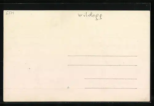 AK Zwei Jäger mit Jagdhund und erlegtem Hirsch