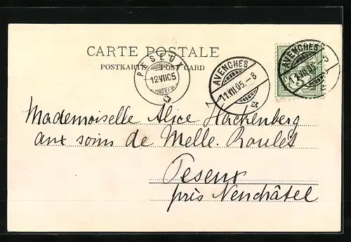 AK Chasse au chamois dans les Alpes vaddoises