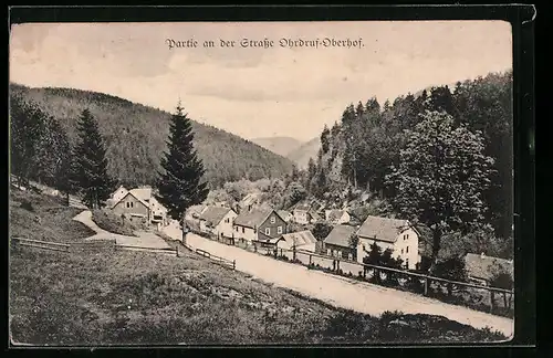 AK Ohrdruf, Siedlung an der Strasse nach Oberhof