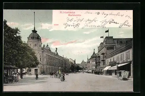 AK Konstanz, Blick auf die Marktstätte