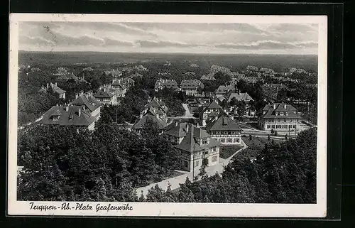 AK Grafenwöhr, der Truppenübungsplatz, Generalansicht der Baracken