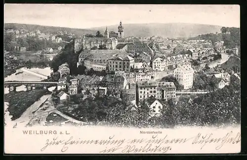 AK Weilburg a. L., Nordseite der Stadt
