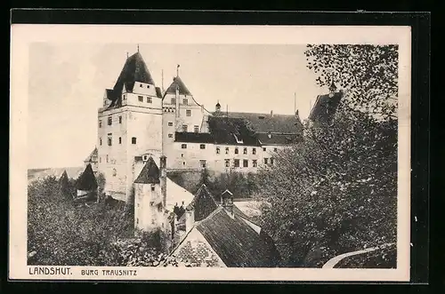 AK Landshut, an der Burg Trausnitz