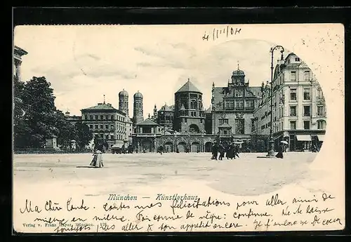 AK München, Künstlerhaus mit Synagoge