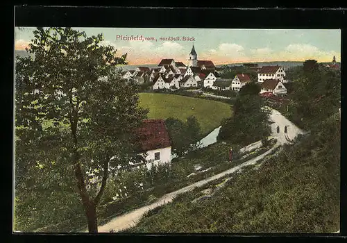 AK Pleinfeld, nordöstl. Ortsblick