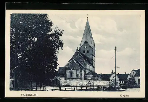 AK Faurndau, Strasse an der Kirche