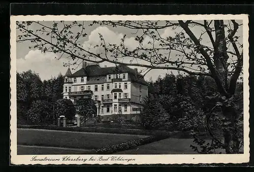AK Bad Wildungen, Blick auf das Sanatorium Ebersberg