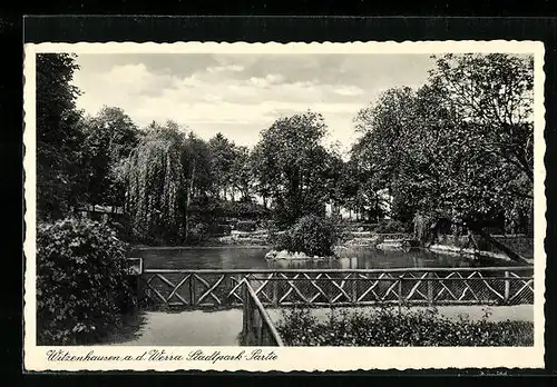 AK Witzenhausen a. d. Werra, Stadtpark-Partie