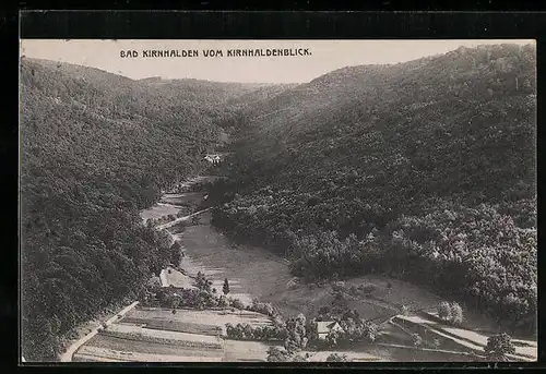 AK Bad Kirnhalden, Talblick vom Kirnhaldenblick aus