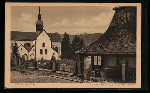 AK Eltville am Rhein, Kloster Eberbach, Klause des Restaurants Ress