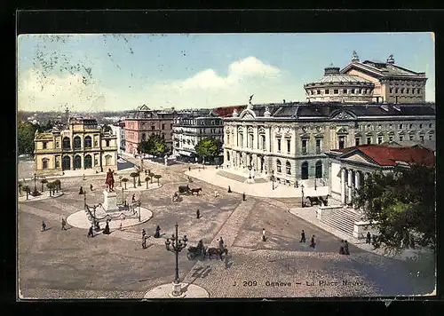 AK Genève, la Place Neuve