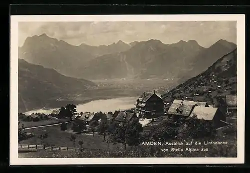 AK Amden, Ausblick auf die Linthebene von Stella Alpina aus