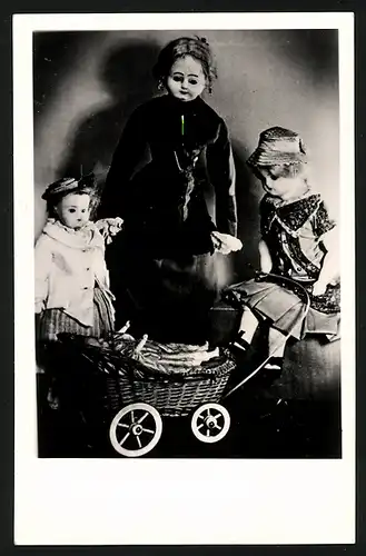 AK Sonneberg / Thür. Deutsches Spielzeugmuseum, Sonneberger Wachspuppen 1860-1880