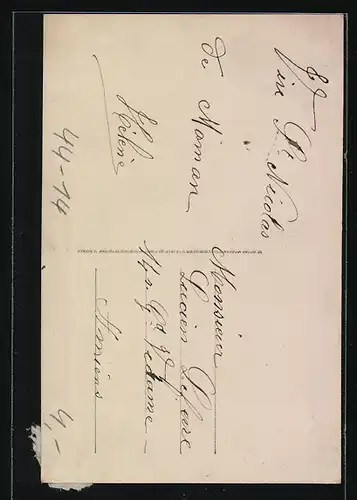 AK Fräulein steht an einer Schaukel