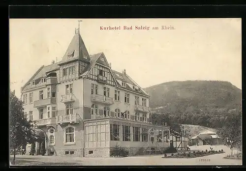 AK Bad Salzig, Kurhotel mit Veranda
