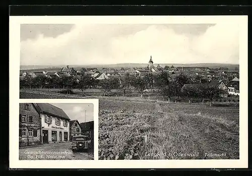 AK Lengfeld / Odenwald, Gemischtwarengeschäft Gg. Hch. Hofmann, Teilansicht