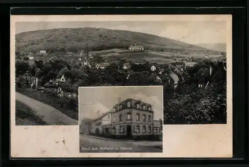 AK Hofheim /Taunus, Gasthaus zur Friedrichshöhe, Bes. Jos. Stippler, Panorama