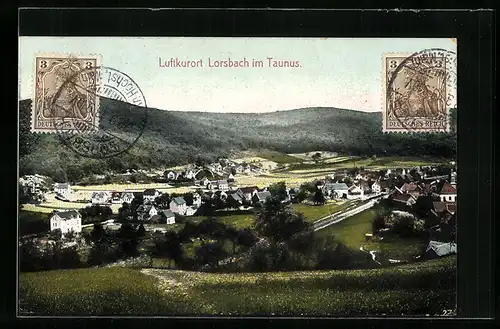 AK Lorsbach i. Taunus, Panoramablick auf den Ort