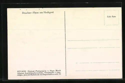 AK Hochgrat, Das Staufner-Haus, Allgäuer Stube mit Kachelofen