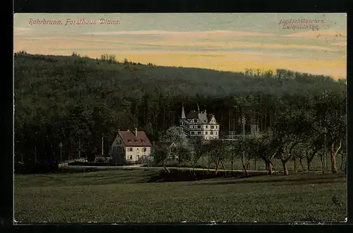 AK Rohrbrunn, Hotel Forsthaus Diana