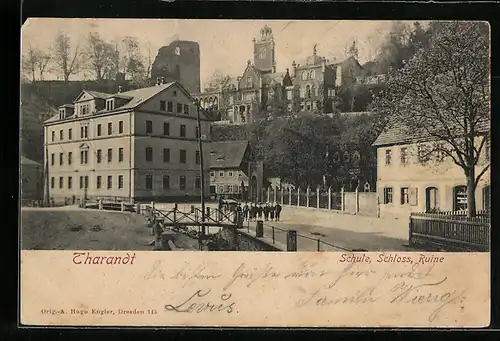 AK Tharandt, Schule, Schloss, Ruine