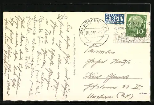 AK Dachau / Obb., Ortspartie an der Amper