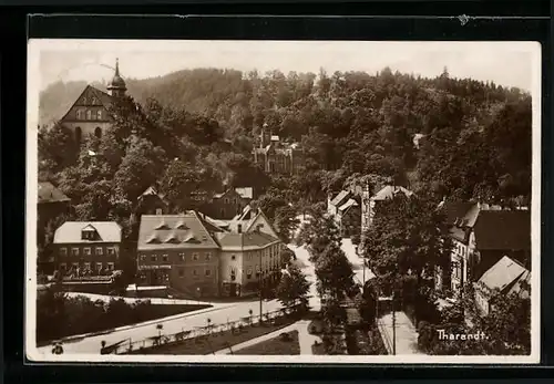 AK Tharandt, Teilansicht aus der Vogelschau