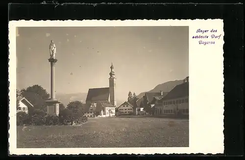 AK Anger / Bayern, Partie an der Kirche